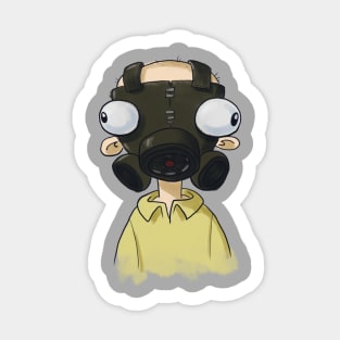 Gas Mask Guy Sticker